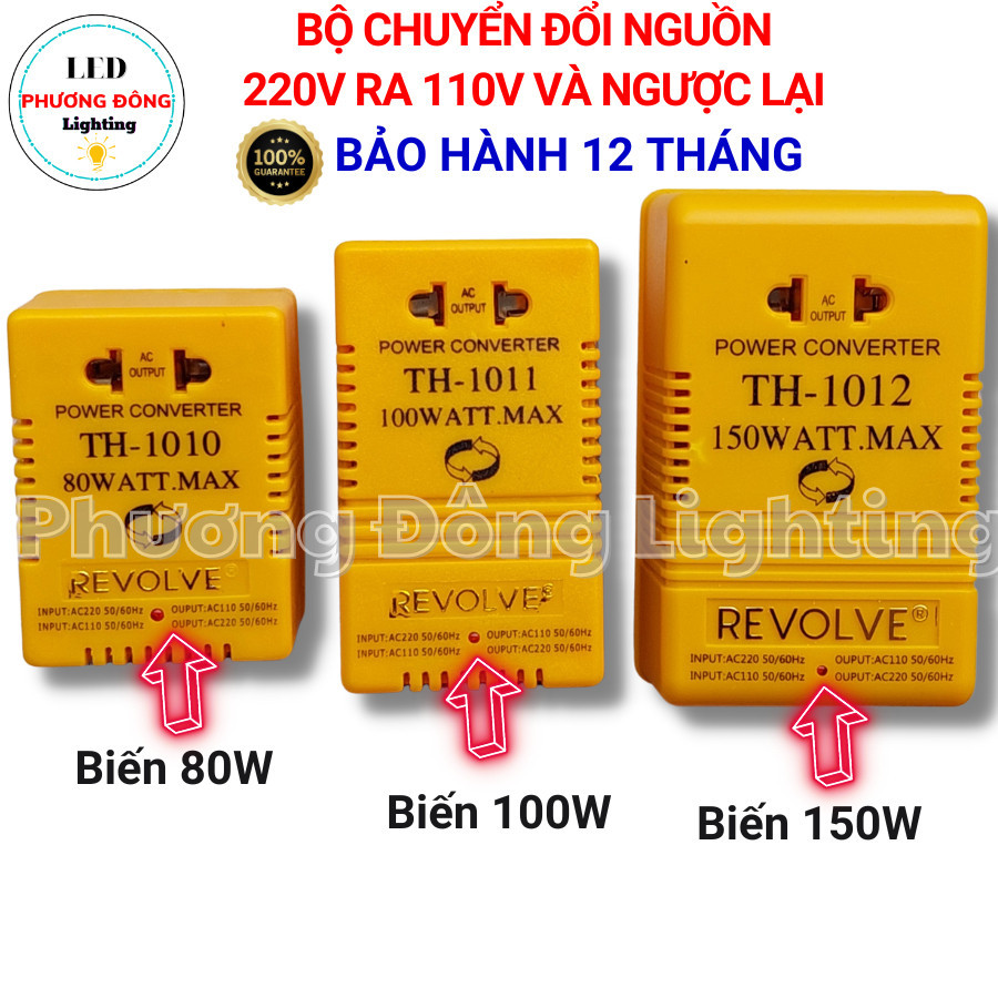 Biến áp Biến thế Đổi điện 2 chiều - 220v sang 110v và 110v sang 220v