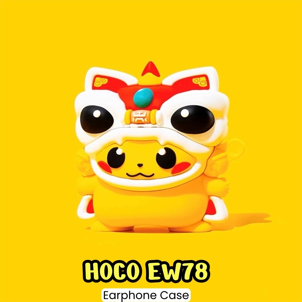 Dành Cho Vỏ HOCO EW78 Vỏ Silicon Mềm Hợp Thời Trang Hoạt Hình Charizard Vỏ Tai Nghe