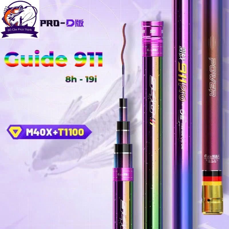 Cần câu tay 911 PRO 8H, 911 5H - Lựa chọn hoàn hảo để câu cá khủng.