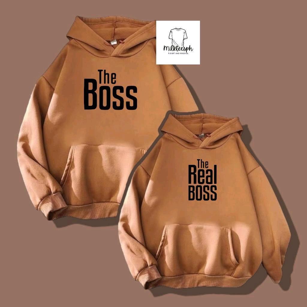 Chất lượng tốt hoodie nam-nữ Boss Coupie Áo 2PCS The Real Boss