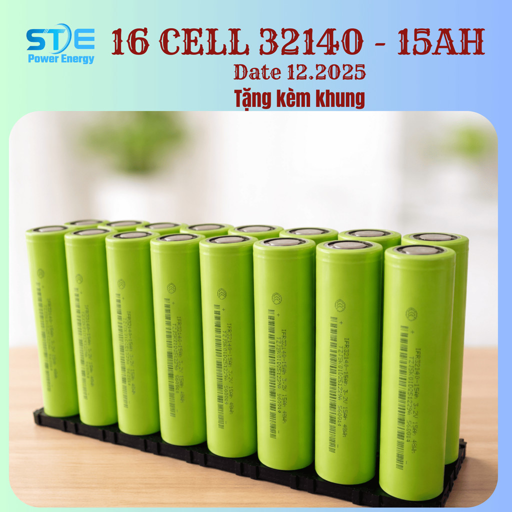 COMBO 16 CELL 32140 - 3.2V 15AH | Date 2025 - Hàng mới