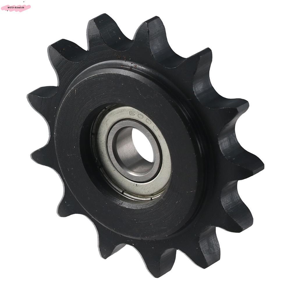 KID Chain Idler Sprocket, C45 Thép Carbon 13 Răng Convex Idler Gear, Oxit Đen 10mm Bore 1 / 2 "Pitch