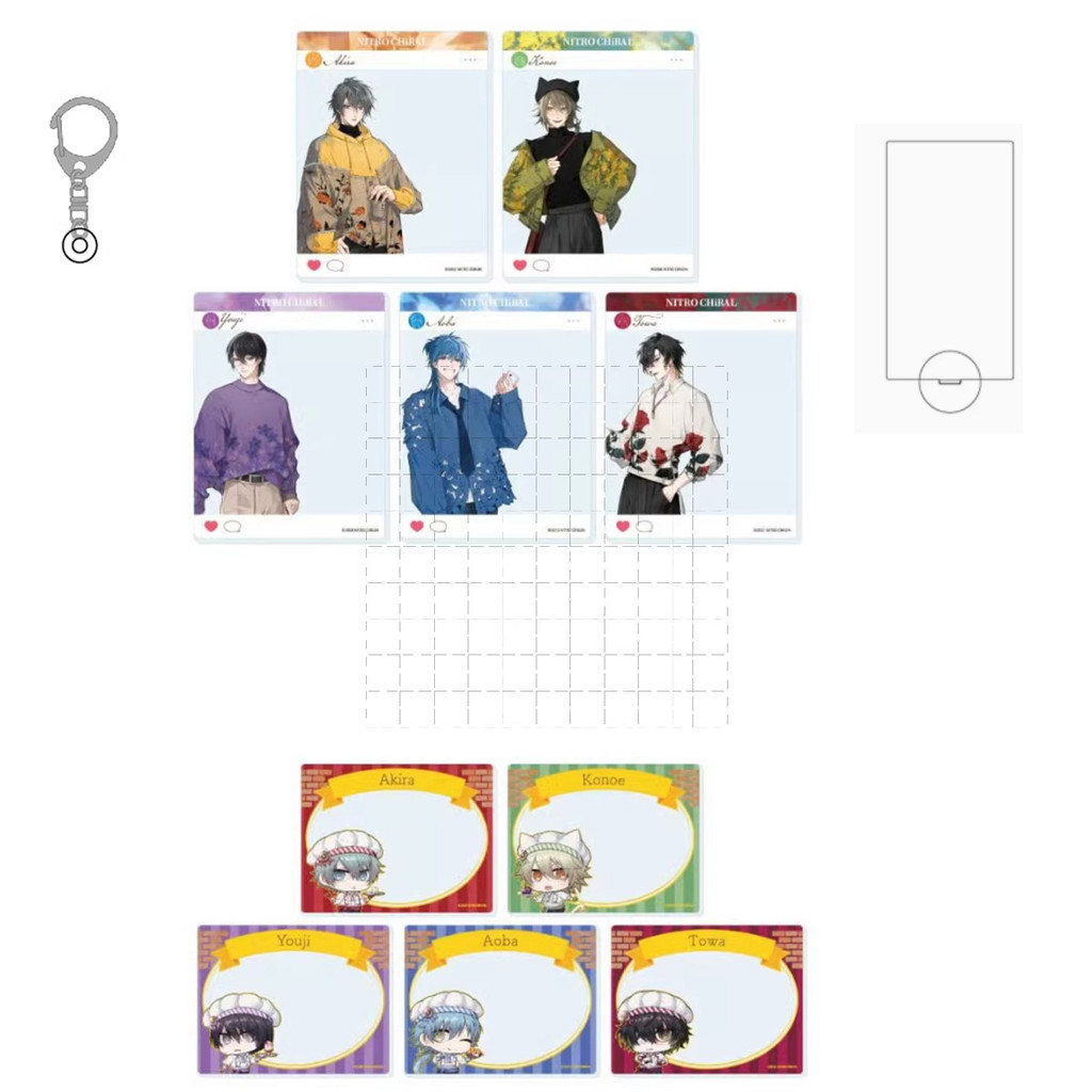 Trò Chơi DRAMAtical Giết Người Acrylic Đứng Búp Bê Aoba Youji Tetsuo Towa Akira Móc Khóa Cosplay Đồ 