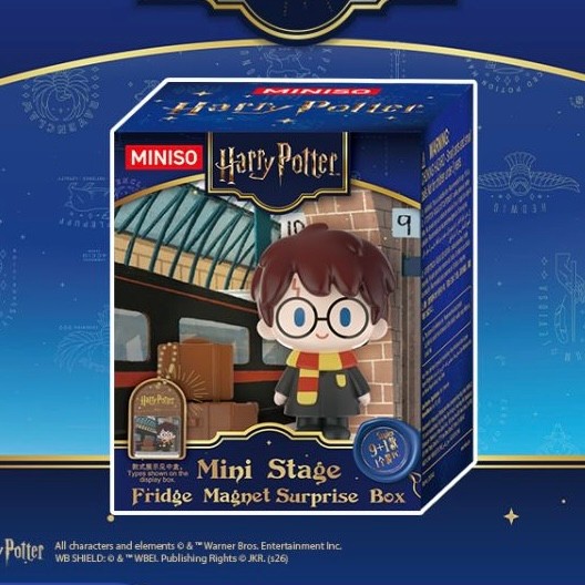 Miniso Harry Potter Harry Potter Harry Potter Harry Potter Potter Thế Giới Nhỏ Tủ Lạnh Miếng Dán Hộp