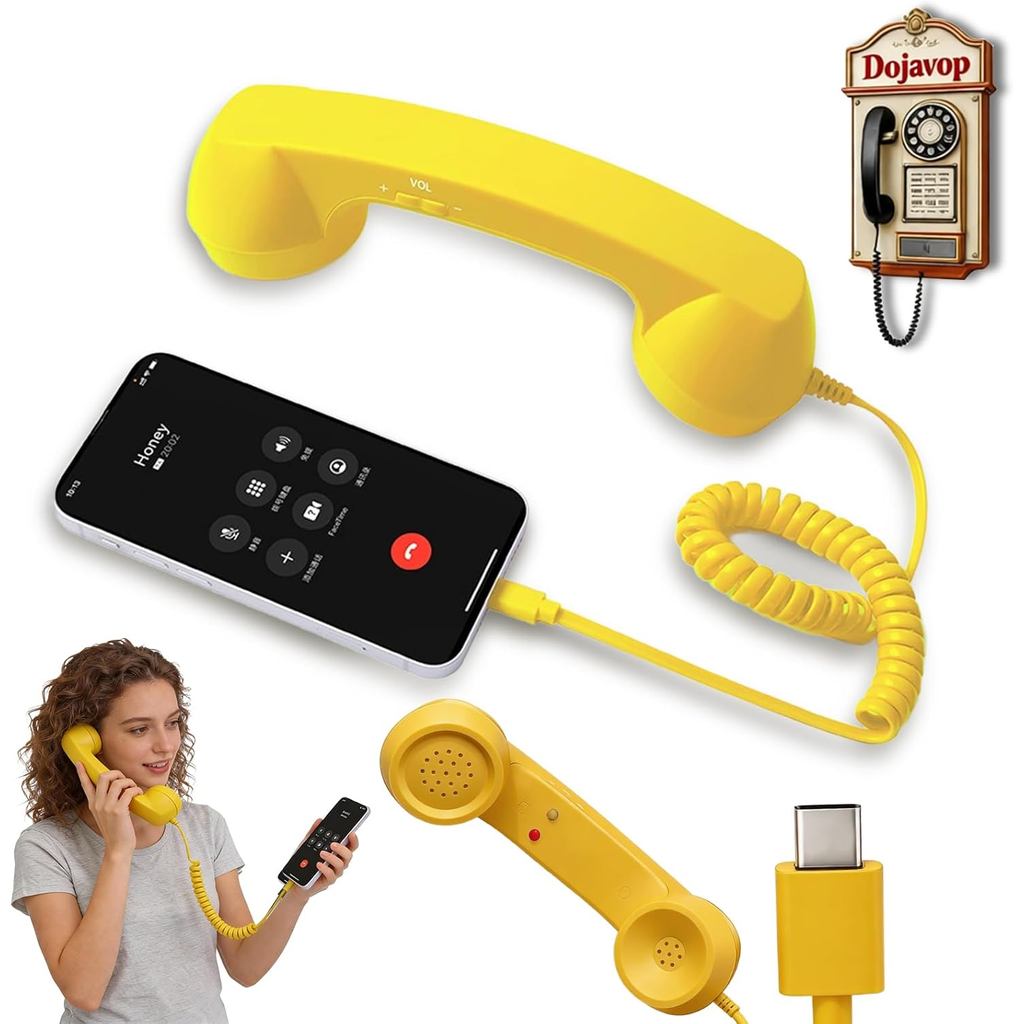 Retro Điện Thoại Tay Trang Trí Nhà Thẩm Mỹ Cho iPhone Điện Thoại Xoay Điện Thoại Cho Gia Đình Pop Có