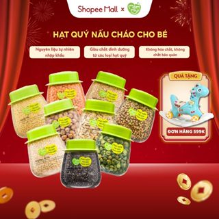 Đậu hạt hữu cơ cho bé ăn dặm Mămmy: Đậu lăng đỏ, đậu gà, kiều mạch, diêm mạch, hạt chia, kê nếp bé từ 6 tháng
