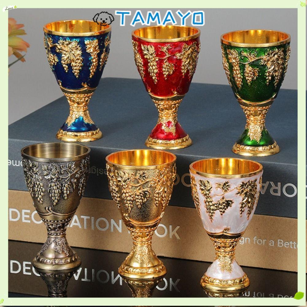 Cốc Vodka TAMAYO, Cốc Rượu Spirits Phong Cách Châu Âu, Hợp Kim Retro Mini 30ml Cưới Chalices Thủy Ti