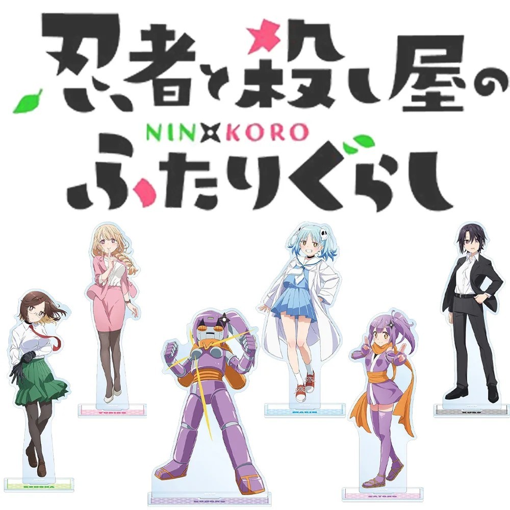 Mô hình Standee anime A Ninja and an Assassin Under One Roof Konoha Kuro Marin Satoko Yuriko acrylic
