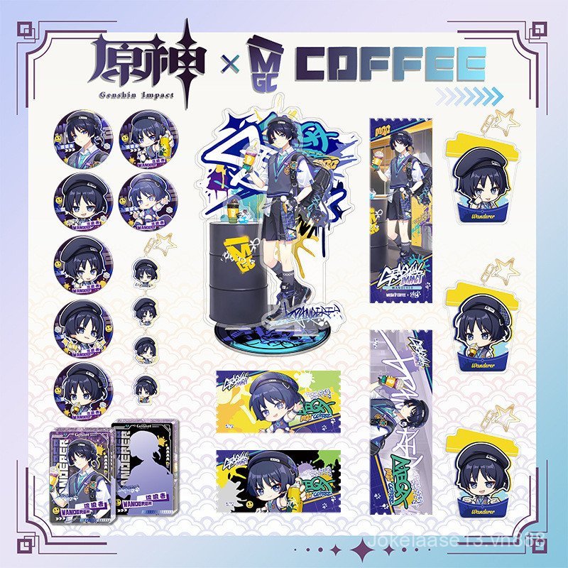 Set Wanderer Mega Coffee Linkage Trò chơi bán chạy Hàng hóa Stand Bar Market Sanbing Mới --- Chất lư