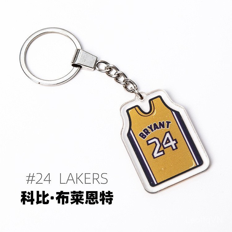 Bóng rổ Hành tinh Jersey Móc khóa James Currilena DeWald Thompson Irving Kobe Jersey Mặt dây chuyền