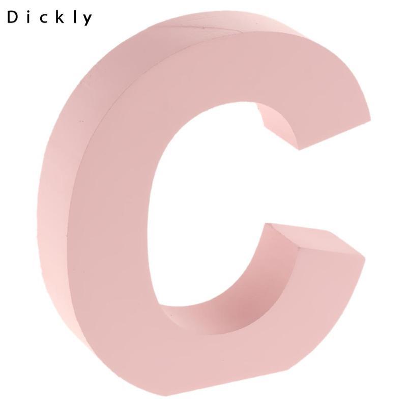 Dickly Gỗ Hồng 26 Bảng Chữ Cái Và Chữ Cái Marquee Chữ Treo Tường Dấu Hiệu A