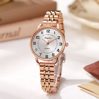 Đồng hồ nữ sang trọng nhẹ nhàng Phong cách nữ Dây thép Tiệc sinh viên Cao cấp Niche Thi phong cách kỹ thuật số Đồng hồ Quảng Châu 3.10 B