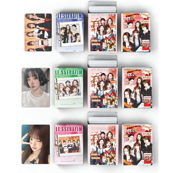 50-55 Chiếc LE SS Laser HOLOGRAPHIC LOMO Cards Đêm Hoàn Hảo Dễ Dàng Album Sakura CHAEWON YUNJIN KAZU