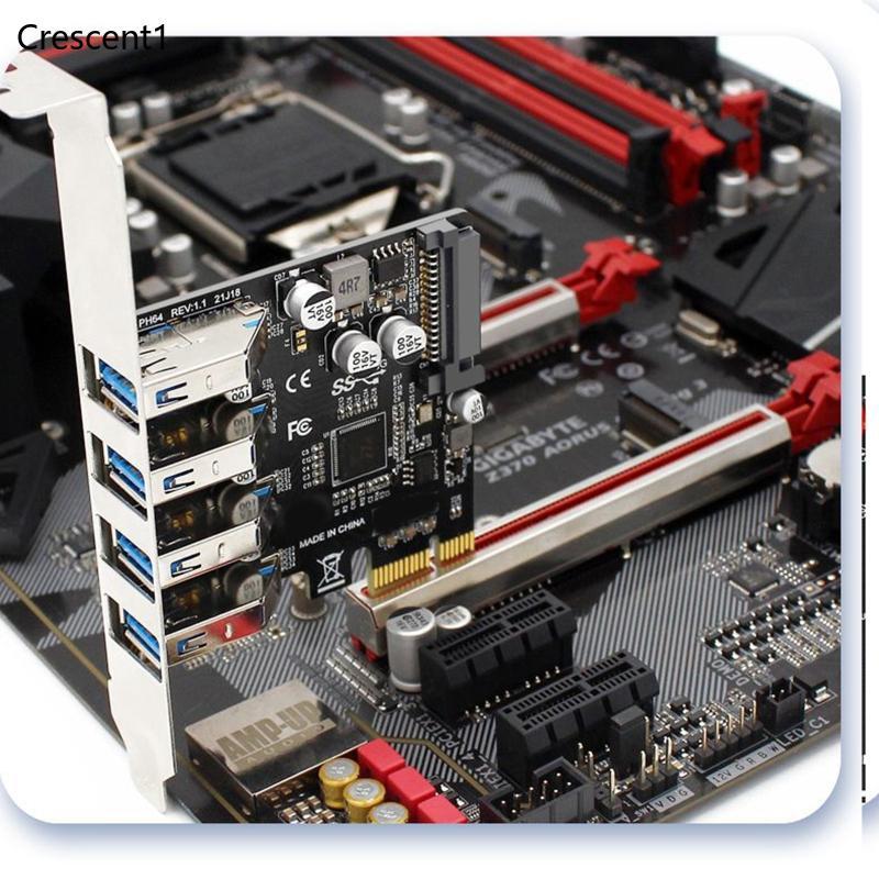 Thẻ mở rộng CRE 4 cổng PCIe sang USB 3 0 USB 3 cho thẻ Express cho Windows XP 7