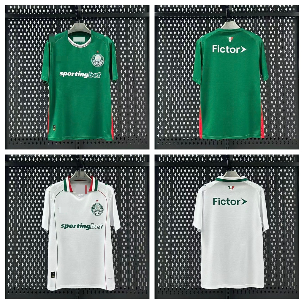 Áo bóng đá Palmeiras phiên bản sân nhà và sân khách, thiết kế ngắn tay