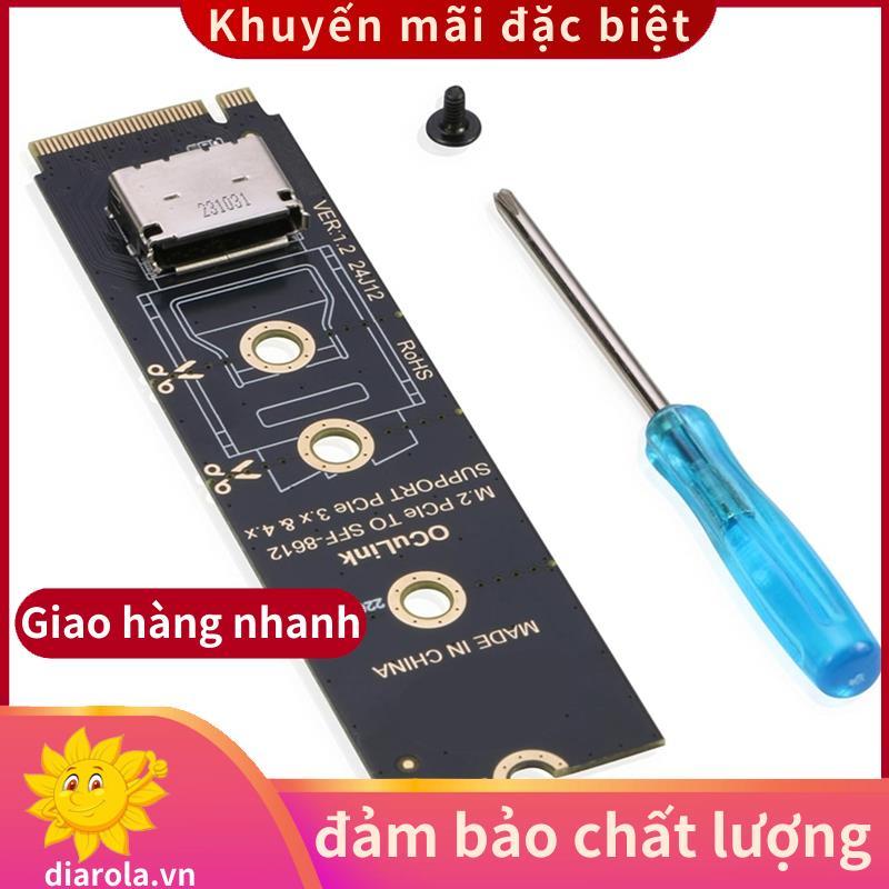 M. 2 NVMe PCIe 4.0 X4 NVMe sang SFF-8612 cho máy chủ OCuLink SFF-8611 4i cho EGPU và SSD. diarolavn
