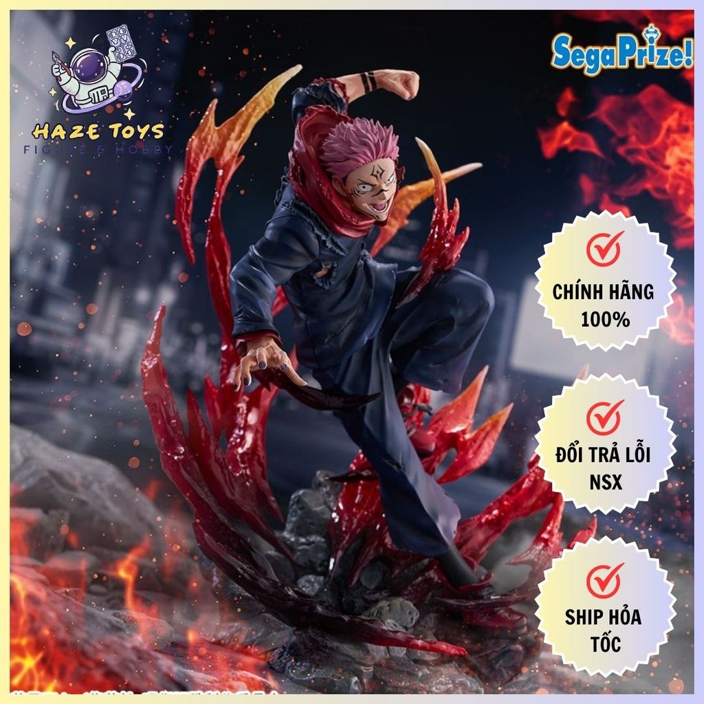 Mô hình Jujutsu Kaisen - Figurizm A - Sukuna Figure Chính Hãng (SEGA)