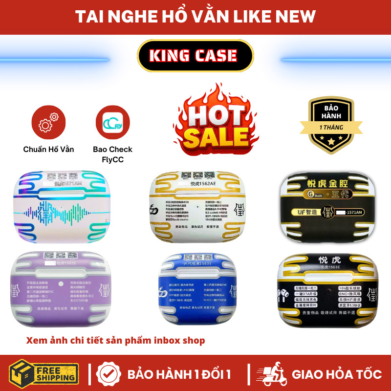 [Tai Nghe Like New] Tai Nghe Hổ Vằn Airoha Cao Cấp Bao Check APP FlyCC  l King Case