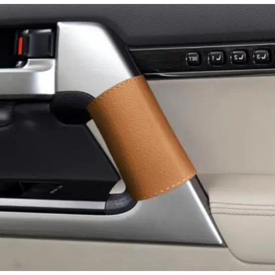 Dành Cho Xe Toyota Land Cruiser lc200 LC200 Tay Cầm Cửa Microfiber Da Bao Cửa Bên Trong Tay Cầm Bảo 