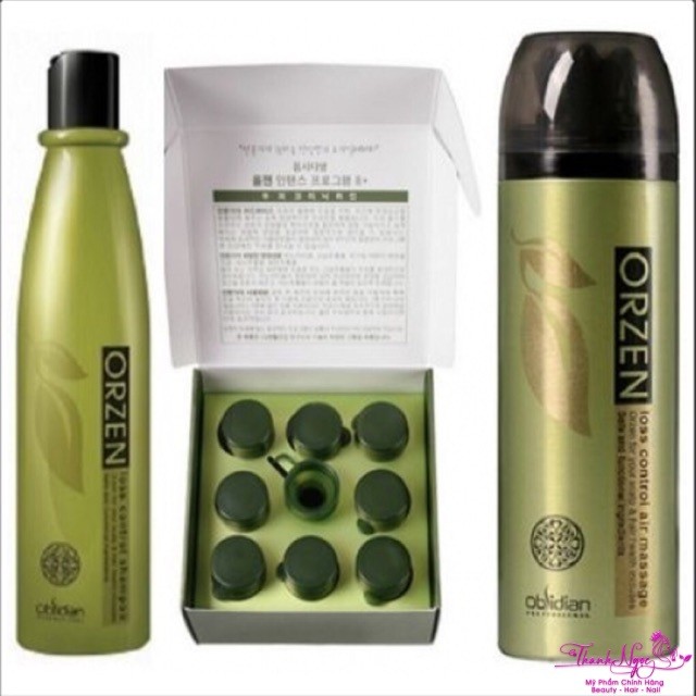Bộ sản phẩm kích thích mọc tóc Orzen Loss Control Obsidian . TN