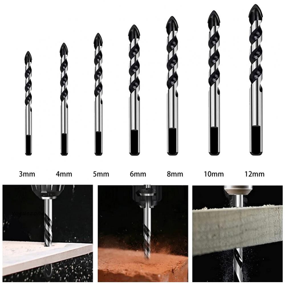 #VOGUEZ#Heavy Duty Drill Bit for Masonry and Home Decoration in Glass Tiles and Concrete