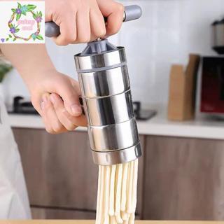 PUCOOL Làm bằng thép không gỉ Spaghetti Press Pasta Máy làm mì thủ công Máy ép trái cây với 2 hoặc 5 khuôn ép TH