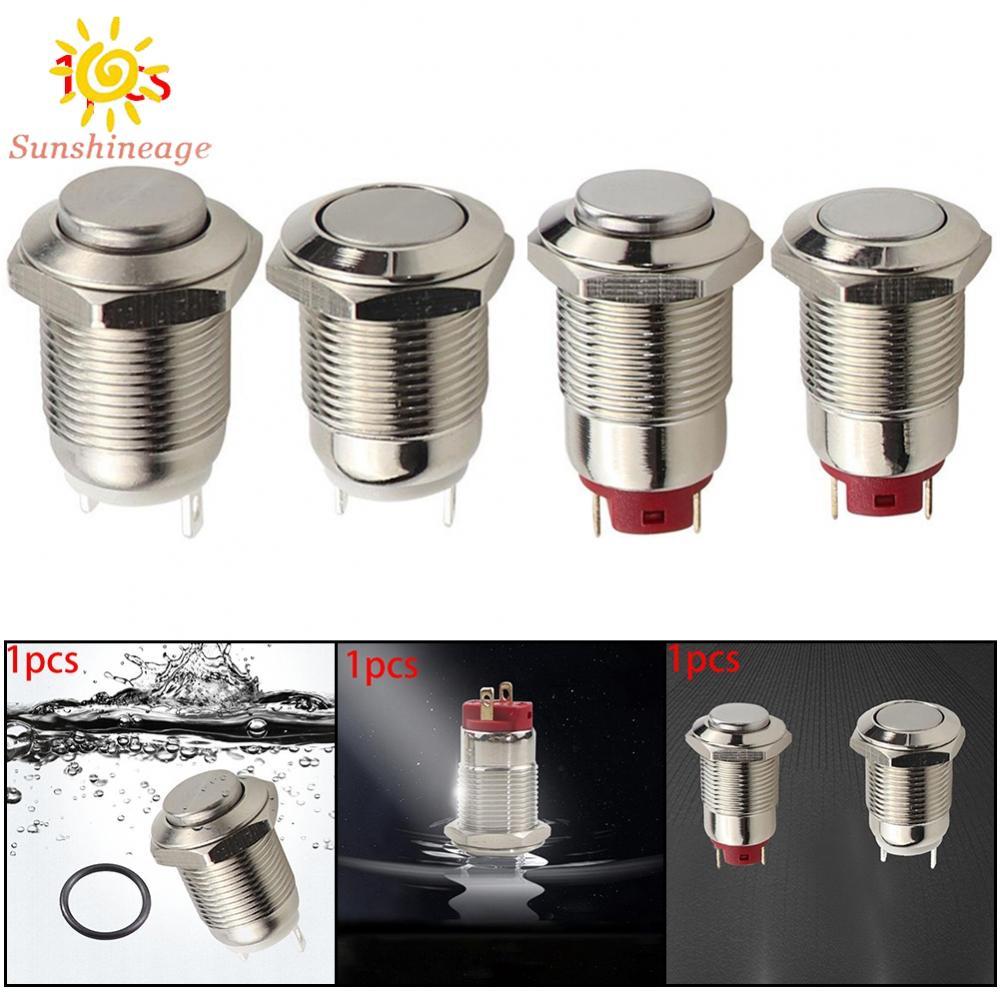 【SUNAGE】Push Button Switch Self-reset/self-locking Waterproof Metal New Button Switch【HOT Fashion】