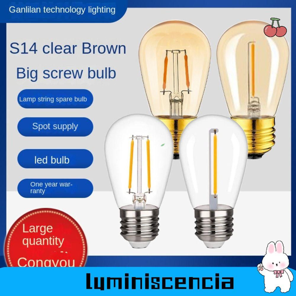 Bóng đèn pha lê LUMINISCENCIA, Bóng đèn LED ST45 màu trắng ấm 1W 2W, Nến sợi đốt nóng 27 Bóng đèn nế