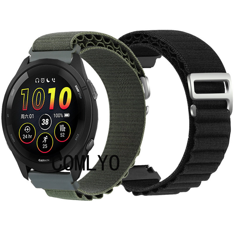 Thích hợp Garmin Garmin Forerunner 265 255 245 645 Dây đeo bằng Nylon Alpine