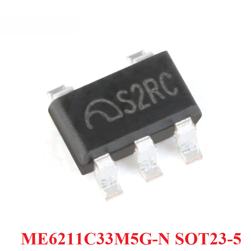 100 Cái / 10 Chiếc ME6211 ME6211C33 ME6211C33M5G ME6211C33M5G-N S2RC S2Xz SOT23-5 3.3V 500mA Chip Đi
