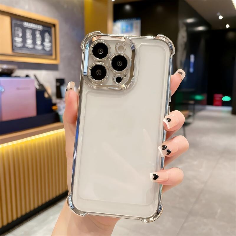 IPhone 11 12 13 14 15 16 Pro Max Plus deluxe pin pin pin trong suốt vỏ điện thoại