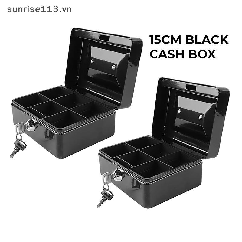 SR Beauty Cash Box Coin Piggy Bank Hộp đựng tiền Hộp đựng tiền có Lo Hộp ngăn kéo tiền mặt Hộp thu n