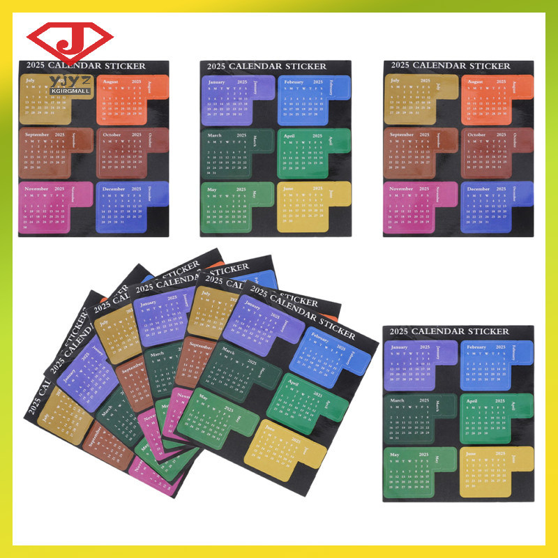 Dán 2025 Planner Đề Can Ngày Đánh Dấu 10 Tờ yuanjingyouzhang