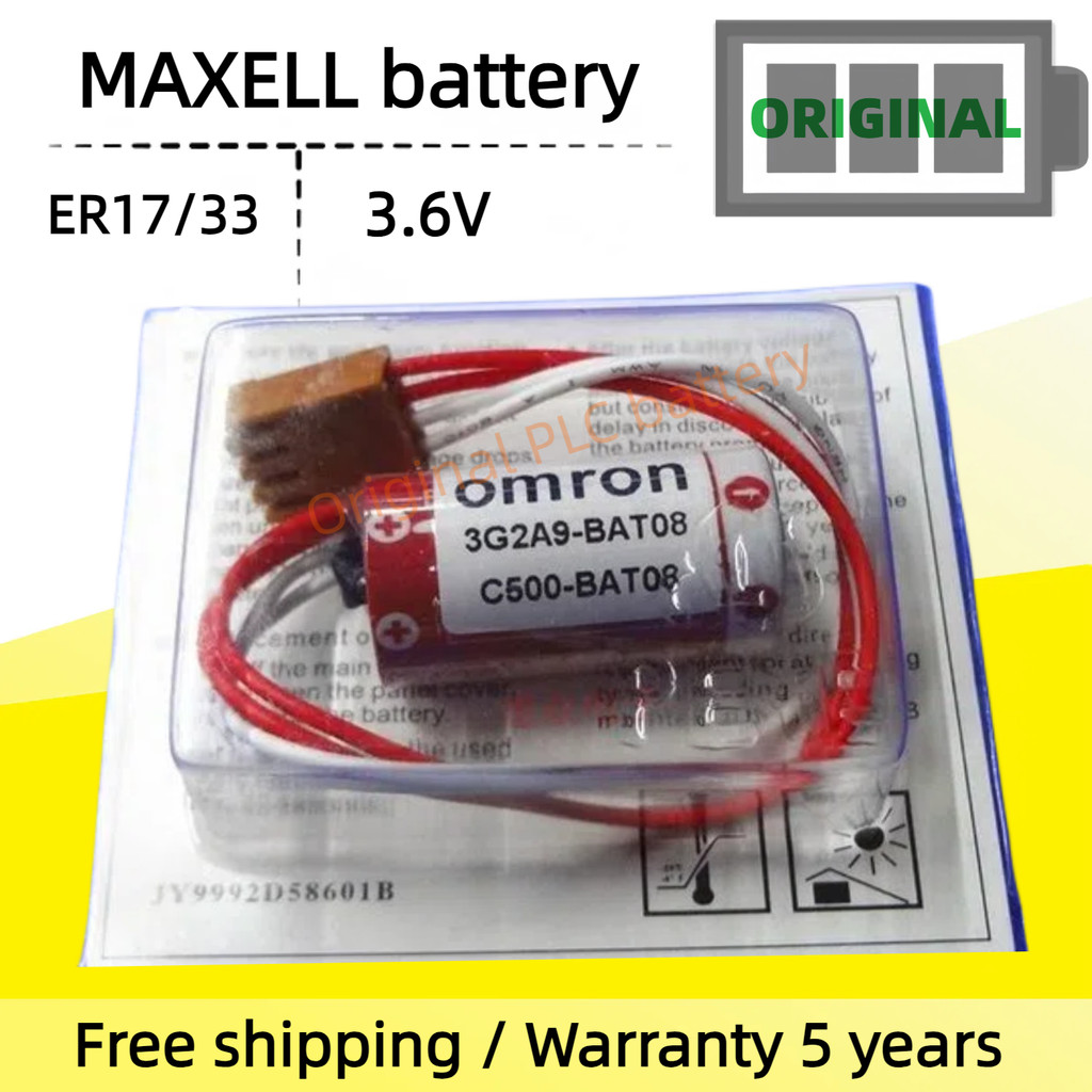 Maxell ER17 / 33 OMRON 3G2A9-BAT08 C500-BAT08 3.6V PLC Pin lithium Mitsubishi Mới