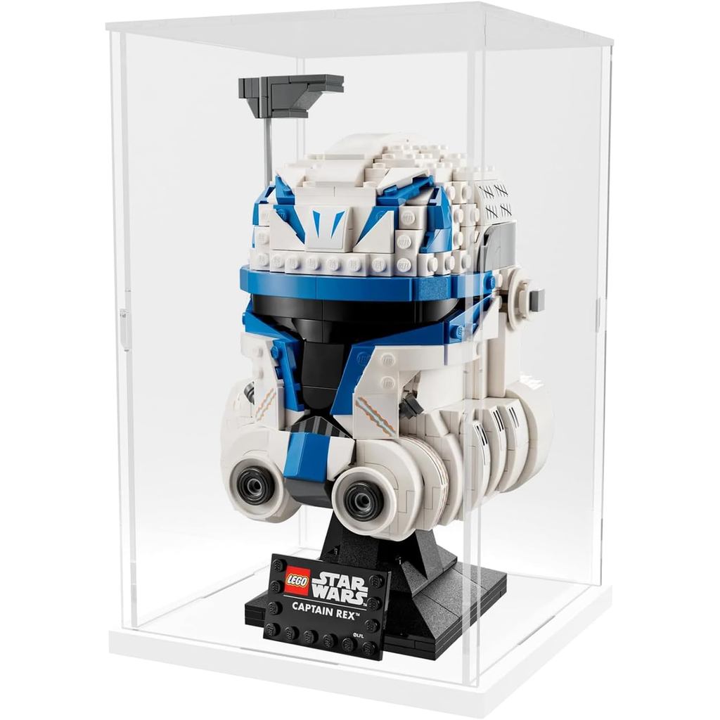 Hộp trưng bày acrylic Choowin cho mũ bảo hiểm Lego Star Wars cho mũ bảo hiểm Lego Captain Rex Dày tr