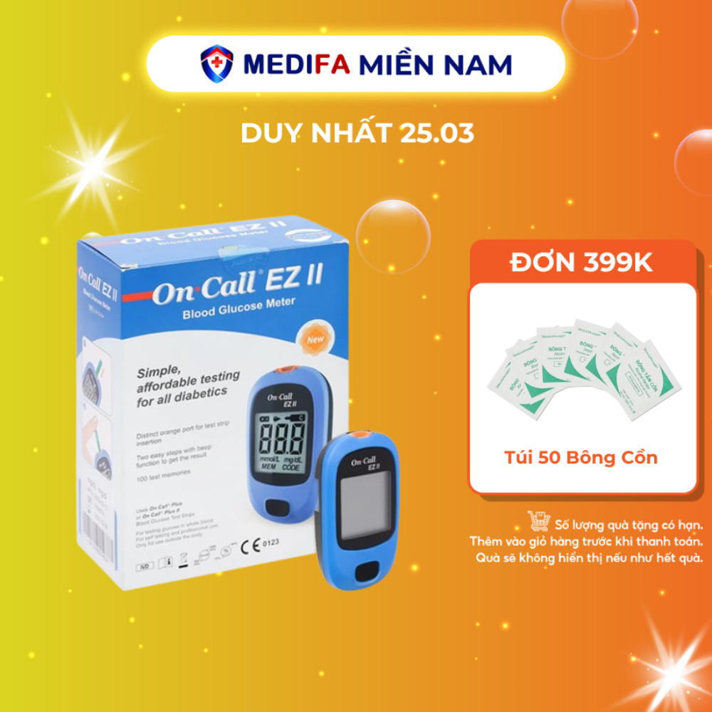 Máy Đo Đường Huyết On Call EZ II Sử Dụng Đo Đường Huyết Cá Nhân, Chưa Có Que Thử