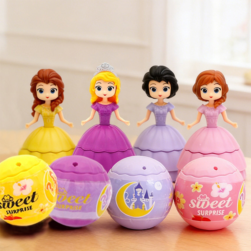 12 PCS Easter Eggs Filled with Princess for Kids Girls, Easter Eggs with Toys