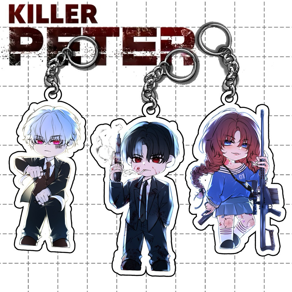 Killer Peter Keychain | Gantungan kunci Akrilik Premium 2 Sisi