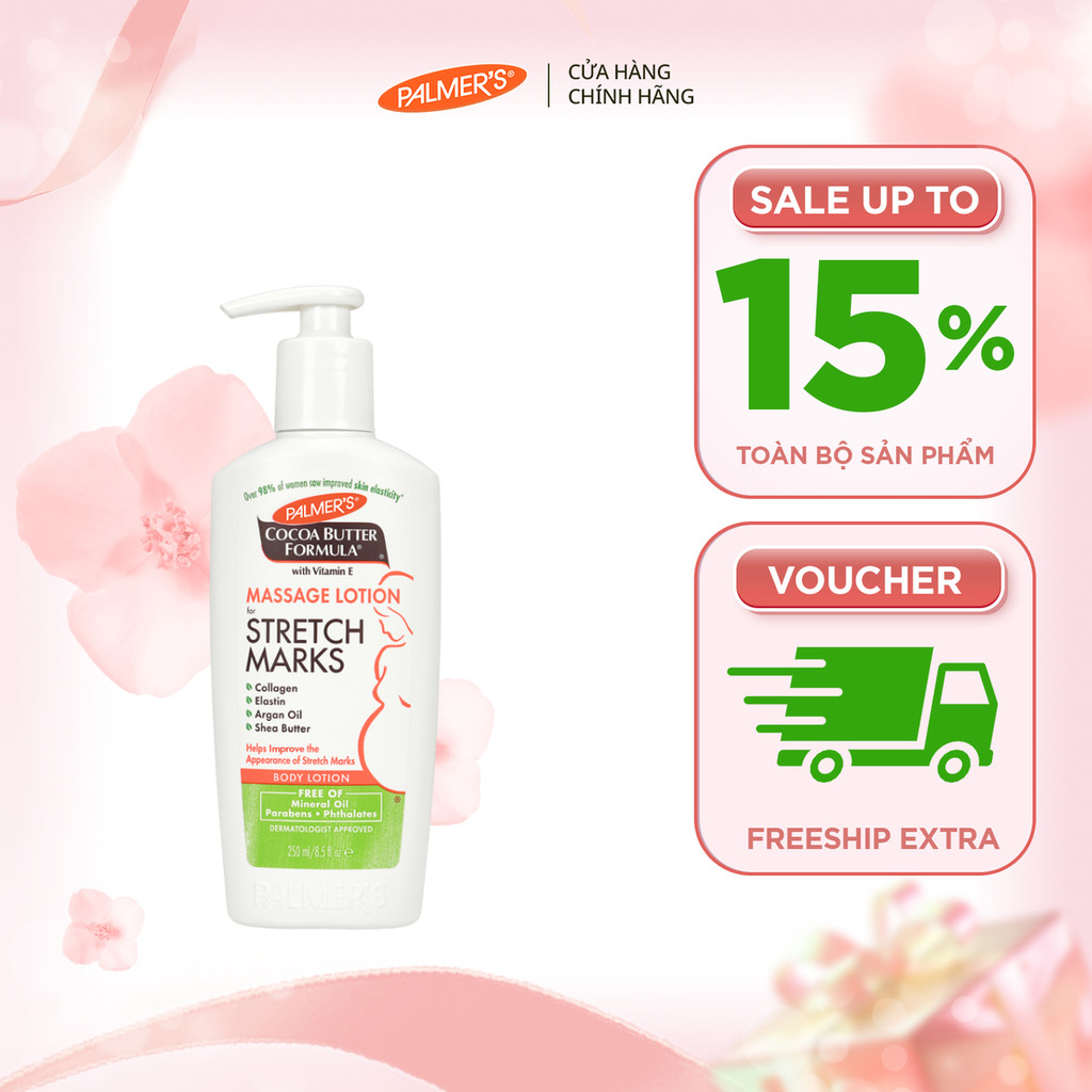 [Chính hãng] Lotion ngừa rạn da đầu thai kỳ Palmer's 250ml
