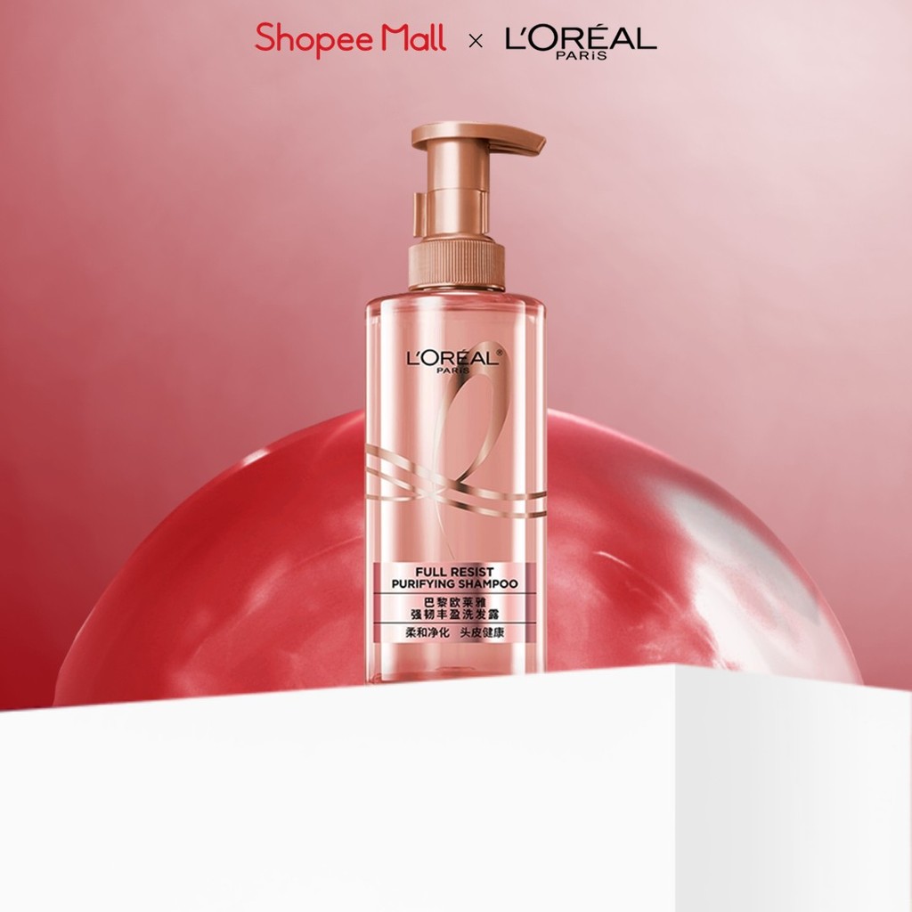 Dầu Gội Ngăn Ngừa, Giảm gãy Rụng Tóc Giúp Tóc Chắc Khỏe  L’Oreal Paris Elseve Full Resist Anti Hair Fall Shampoo 440Ml