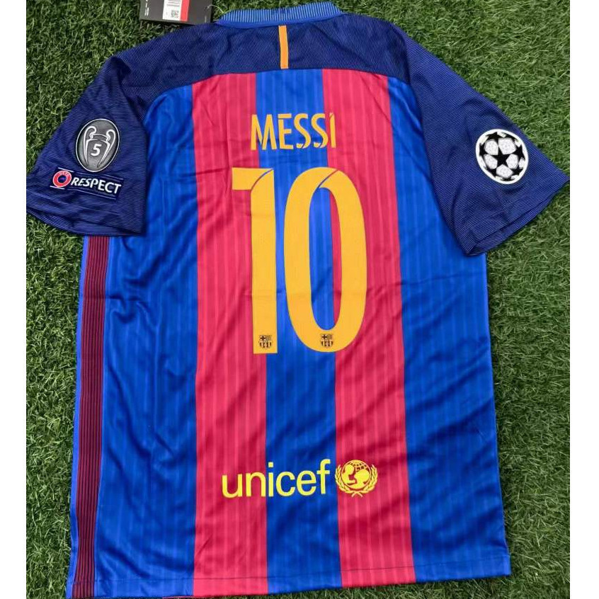 Sân nhà cổ điển Barcelona Áo bóng đá Messi 12 Neymar 12 Suárez 2.