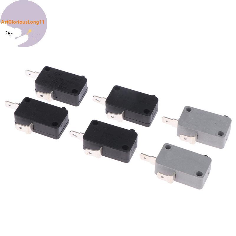 ArtGloriousLong 2 Cái KW16 (5) A 250VAC Lò Vi Sóng Cửa Micro Thường Mở Thường Đóng Công Tắc Cửa Inte