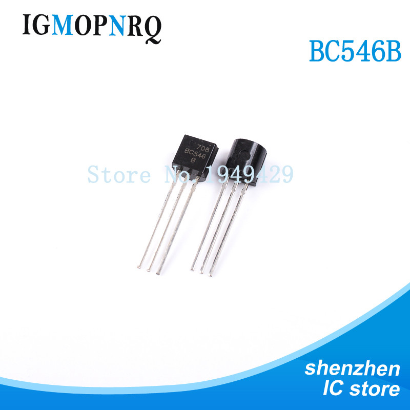 100 Cái / lốc BC546 TO-92 546B BC546B TO92 Triode Transistor Mới