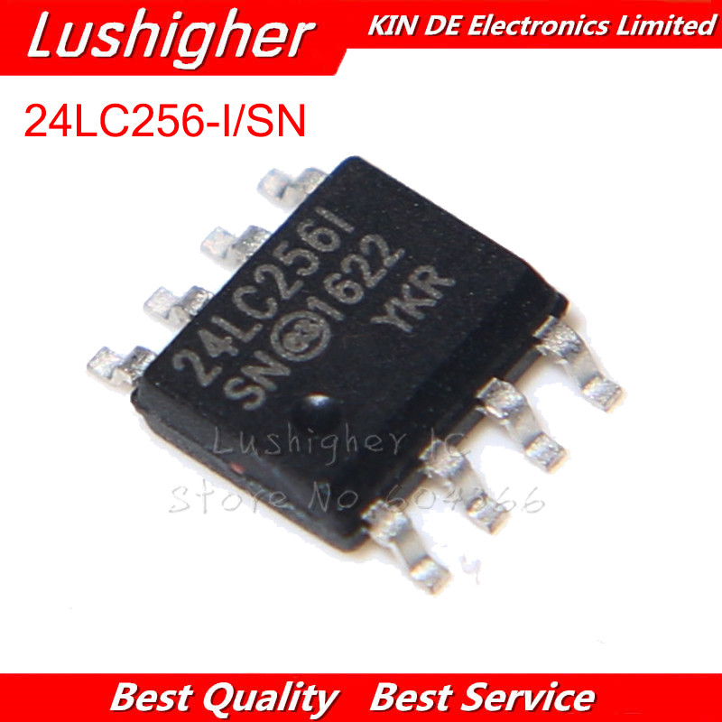10 CÁI 24LC256-I / SN SOP 24LC256I SOP8 SMD 24LC256 SOP-8 4LC256T-I / SN