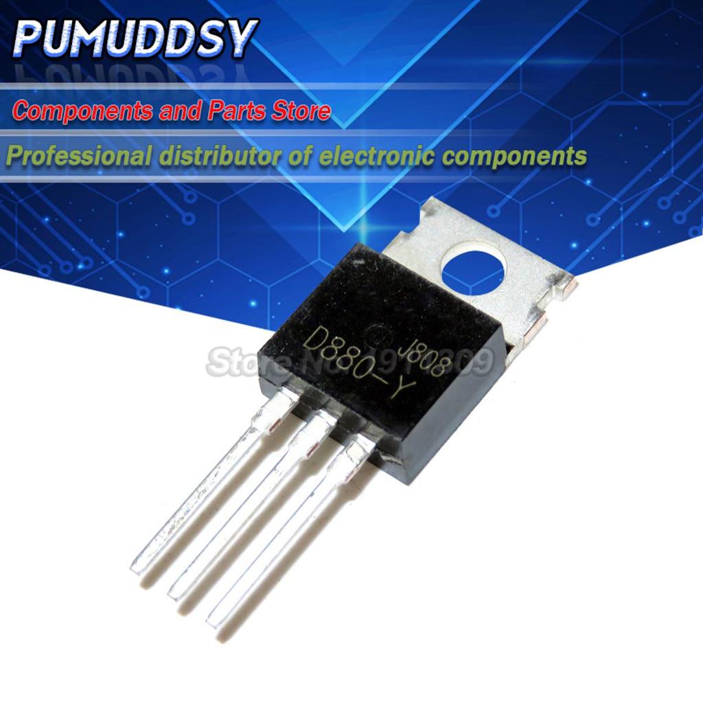 10 CÁI 2SD880 KSD880Y TO-220 D880 KSD880-Y KSD880Y Transistor 2SD313 D313