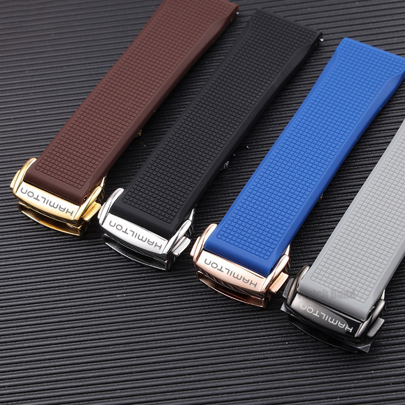 3/28✈Dây đeo silicon cho dây đeo đồng hồ Hamilton Kaki Navy Jazz Field Classic Hamilton Quick Releas