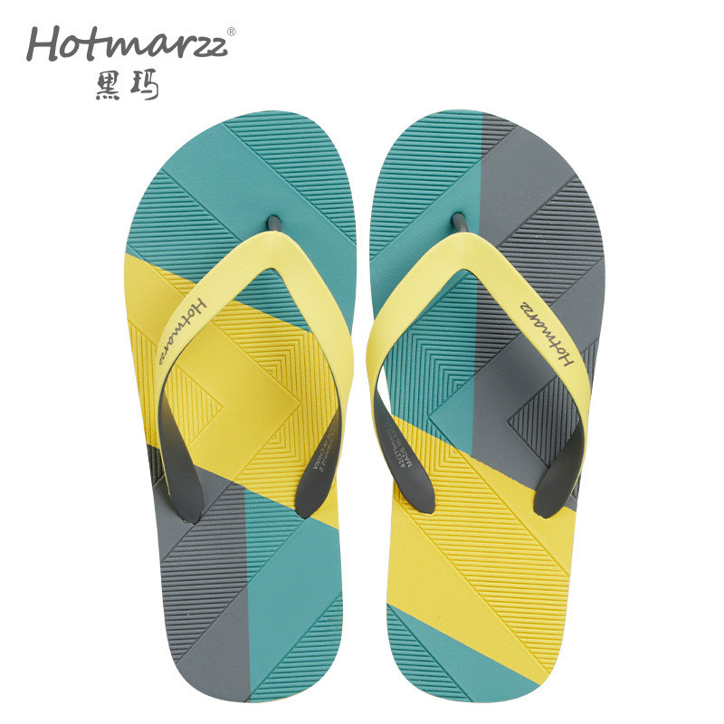 Hotmarzz Hotmarzz Dép chống trượt nam PE chống trượt Dép xỏ ngón thông thường Dép đi ngoài trời