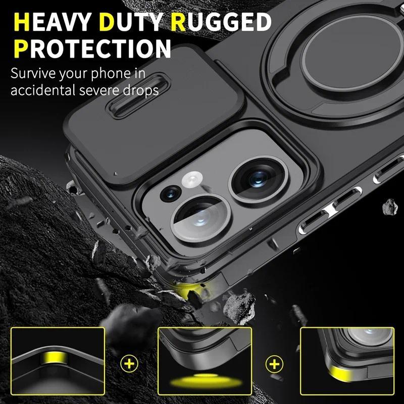 Giáp Chống Sốc Từ Nhẫn Đứng Ốp Lưng Điện Thoại OPPO Reno 13 13F 13 F Reno13 Pro 5G Trượt Ống Kính Bảo Vệ Funda | BigBuy360 - bigbuy360.vn