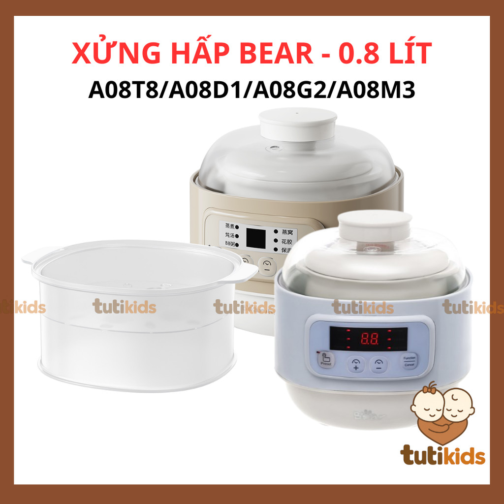 Xửng hấp/ lồng hấp thay thế nồi bear,xửng hấp nồi nấu châm 0.8l, hấp nhựa thay thế Bear 0.8 lít DDZ-