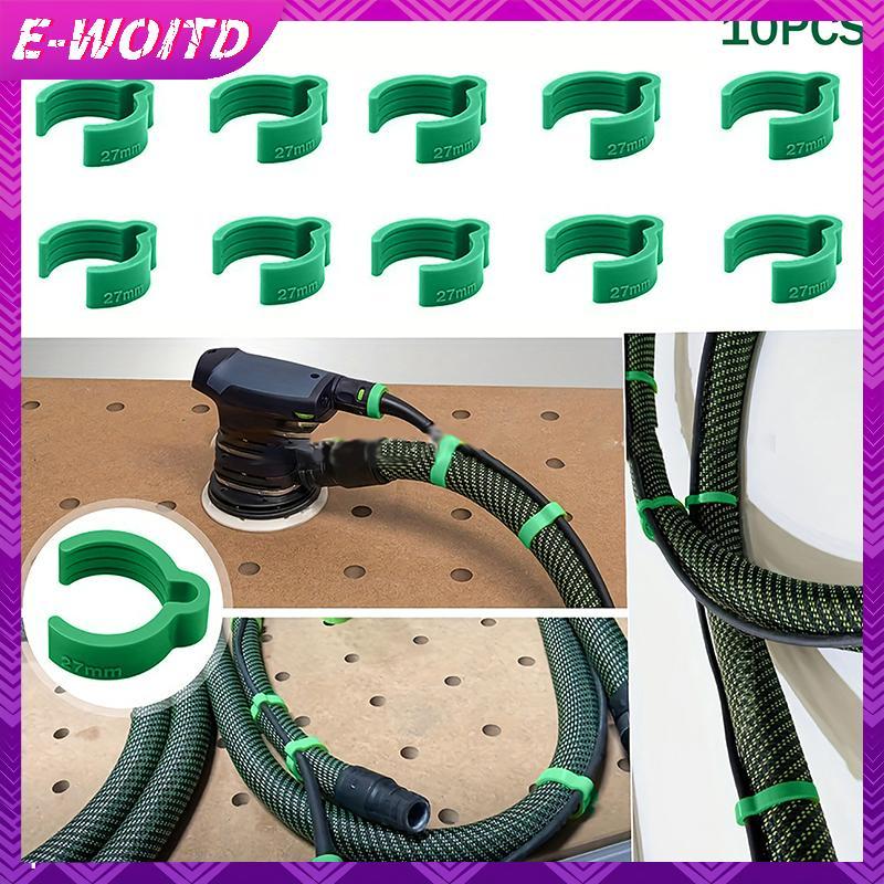 E-WOITD 10 Chiếc Festool Phụ Kiện Cho Festool CT Hút Bụi Cáp Cắm Vào D27 Ống Kẹp E-WOITD